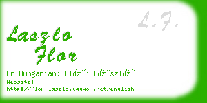 laszlo flor business card